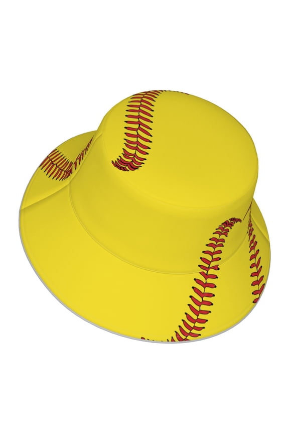 Unisex Softball Baseball Bucket Hat Fisherman Cap Reversible Travel Sunhat With Reflective Stripe