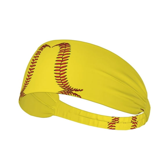 Unisex Softball Baseball Sweatband Sports Headband For Running Cycling Yoga Workout Stretchy Hairband