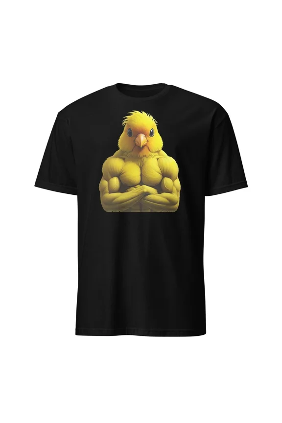 Unisex Softstyle Buff Canary Bird Graphic Funny Design Short Sleeve T-Shirt, up to Size 5XL