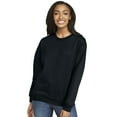thumbnail image 1 of Unisex Softstyle Midweight Crewneck Long Sleeve Sweatshirt, 80/20 Cotton/Polyester Fleece Winter Sweter (Black , M), 1 of 8