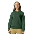thumbnail image 1 of Unisex Softstyle Midweight Crewneck Long Sleeve Sweatshirt, 80/20 Cotton/Polyester Fleece Winter Sweter (Forest Green , 3XL), 1 of 8