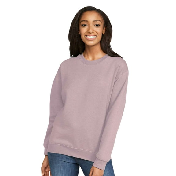 Unisex Softstyle Midweight Crewneck Long Sleeve Sweatshirt, 80/20 Cotton/Polyester Fleece Winter Sweter (Paragon , XL)