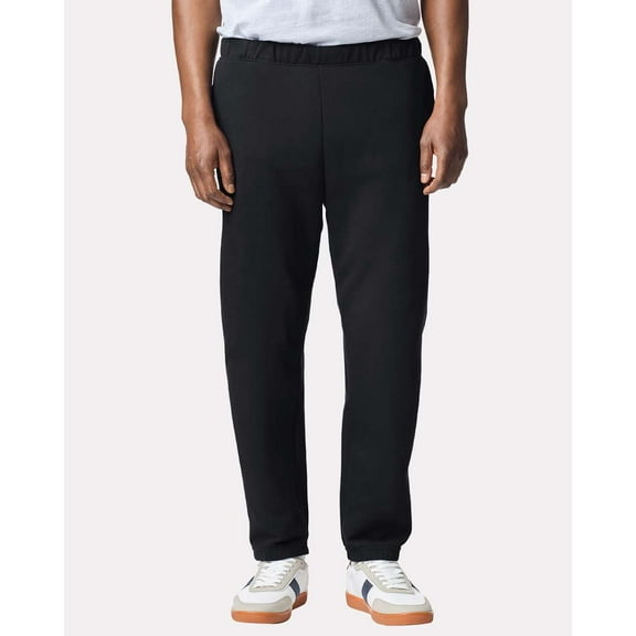 Gildan SF100 Softstyle Midweight Pocket Sweatpants-Black-L