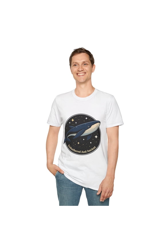 Unisex Softstyle T-Shirt Cosmic Whale Outer Space Galaxy