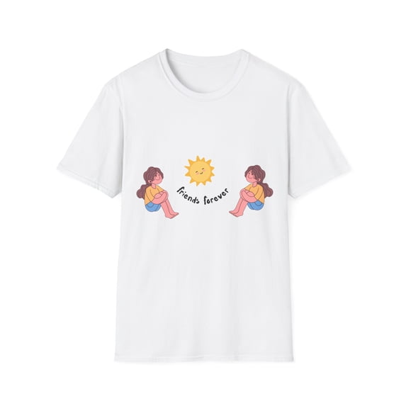 Unisex Softstyle T-Shirt Friends Forever Short Sleeve Crew Neck Cotton