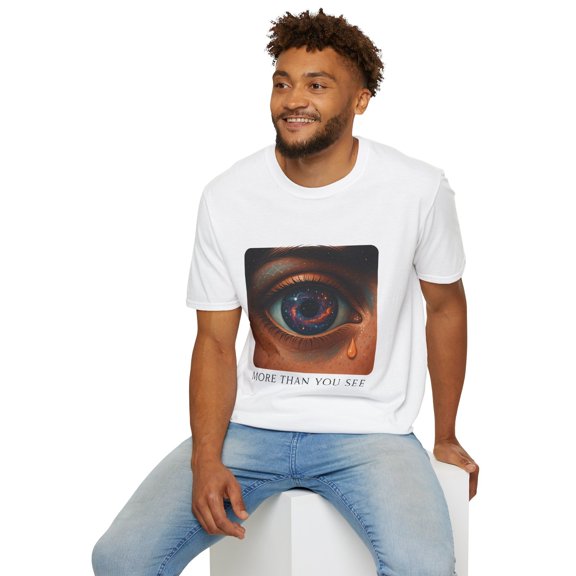 Unisex Softstyle T-Shirt Galaxy Eye Universe Consciousness Vision