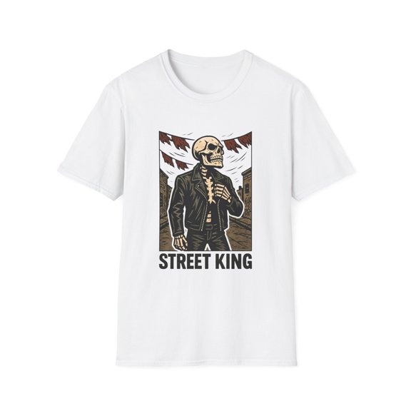 Unisex Softstyle T-Shirt Skeleton Street Urban Noir