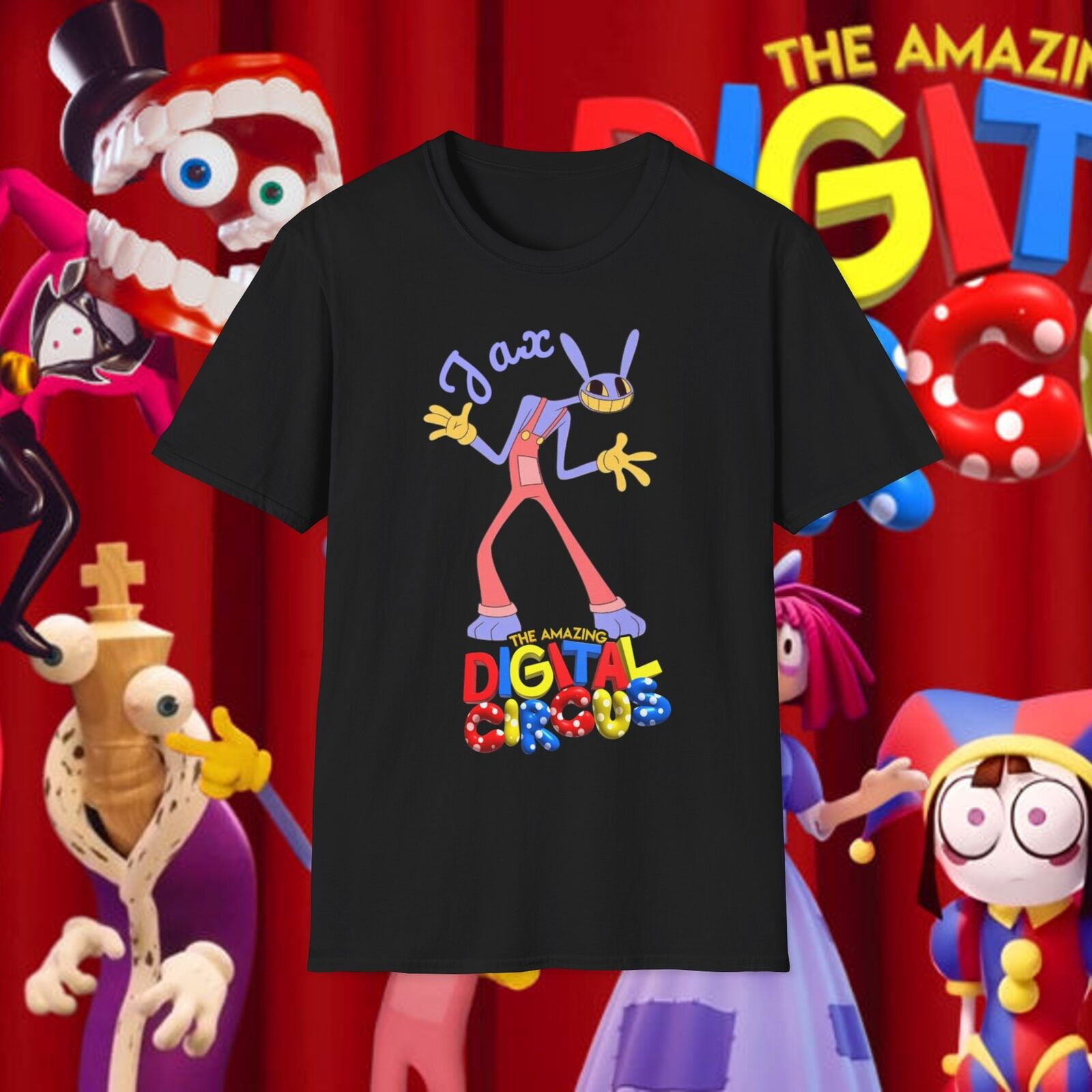 Unisex Softstyle TShirt The Amazing Digital Circus Jax Top Pomni