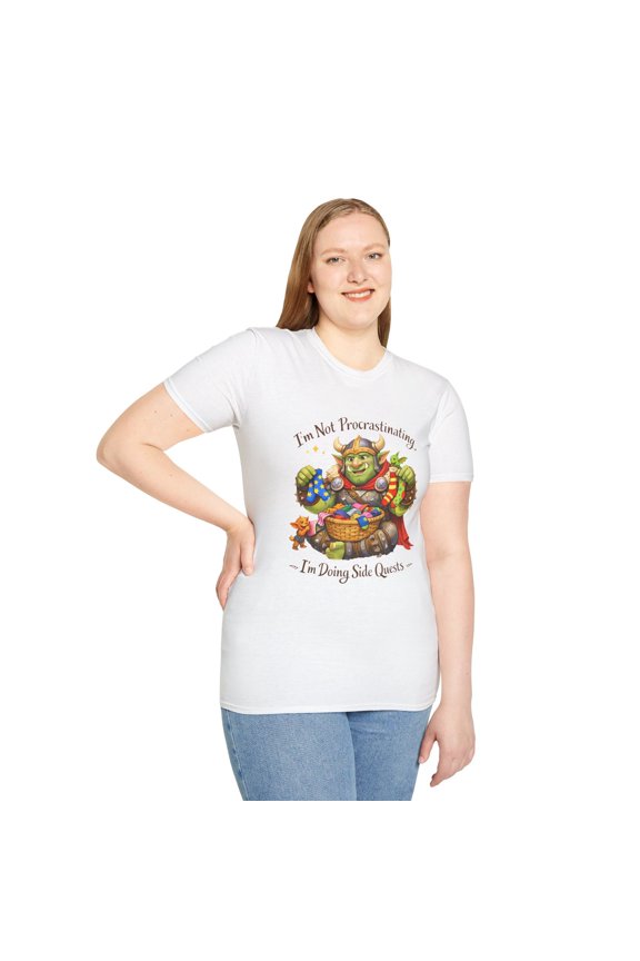Unisex Softstyle T-Shirt Troll Socks Fantasy Quest Goblin Fairy Rabbit Humor