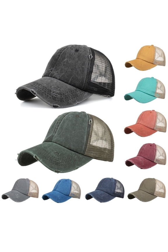 Unisex Solid Color Baseball Cap Adjustable Sun Hat Casual Outdoor Headwear