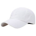 thumbnail image 1 of Unisex Solid Color Baseball Cap, Breathable Mesh Panel Adjustable Sun Hat for Outdoor Sports, Running, Summer Casual Wear, Moisture-Wicking and Quick-Dry for Daily UV Protection and Comfort White, 1 of 3