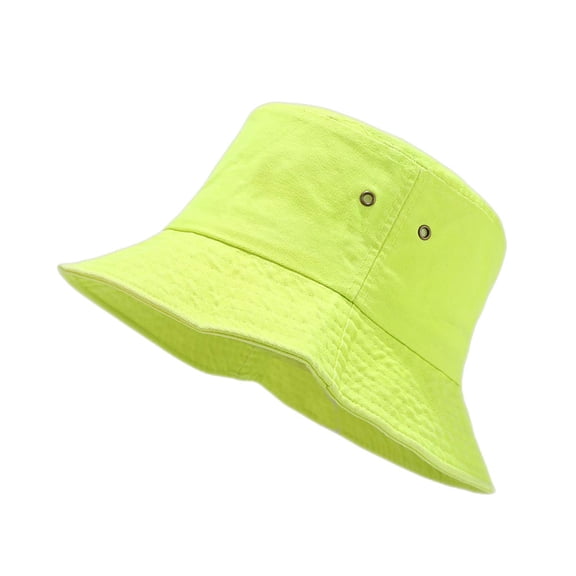 Unisex Solid Color Bucket Hat Sun Hat for Men and Women