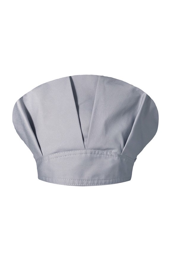 Unisex Solid Color Cap Kitchen Catering Oil Proof Chef Hat Bouffant Hat