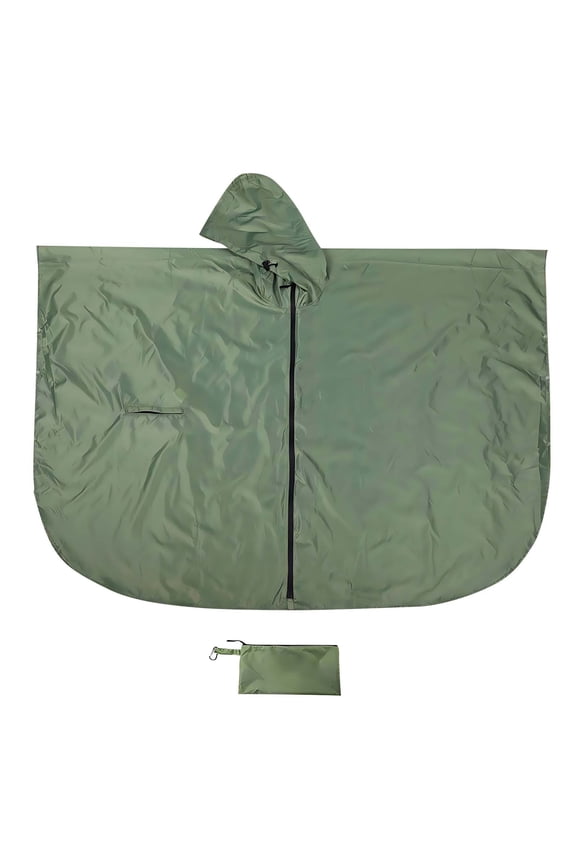 Unisex Solid Color Cape Raincoat - Portable and Stylish Rain Jacket with Storage Bag, Perfect for Travel or Daily Use