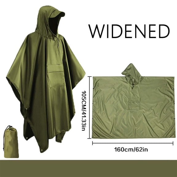 Unisex Solid Color Cape Raincoat - Waterproof and Lightweight Multi-Functional Rainwear for Hiking or Outdoor Activities, Limited Time Offer Under 10 Dollars