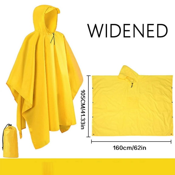Unisex Solid Color Cape Raincoat - Waterproof and Lightweight Multi-Functional Rainwear for Hiking or Outdoor Activities, Limited Time Offer Under 10 Dollars