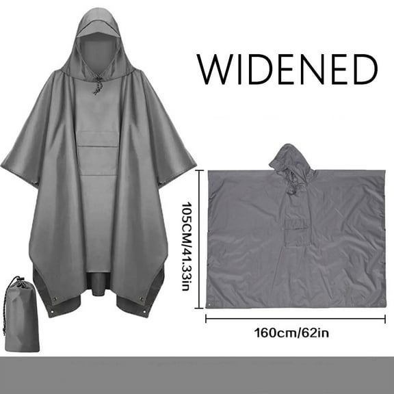 Unisex Solid Color Cape Raincoat - Waterproof and Lightweight Multi-Functional Rainwear for Hiking or Outdoor Activities, Limited Time Offer Under 10 Dollars