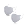 thumbnail image 1 of Unisex Solid Washable Reusable Cloth Face Mask, 2 Pack Grey, 1 of 7