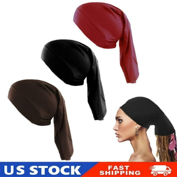 Unisex Spandex Dreadlocks Tube 3 Packed Long Hair Covers for Men Women Gift