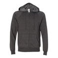 thumbnail image 1 of Unisex Special Blend Raglan Full-Zip Hooded Sweatshirt, Carbon - Medium, 1 of 1