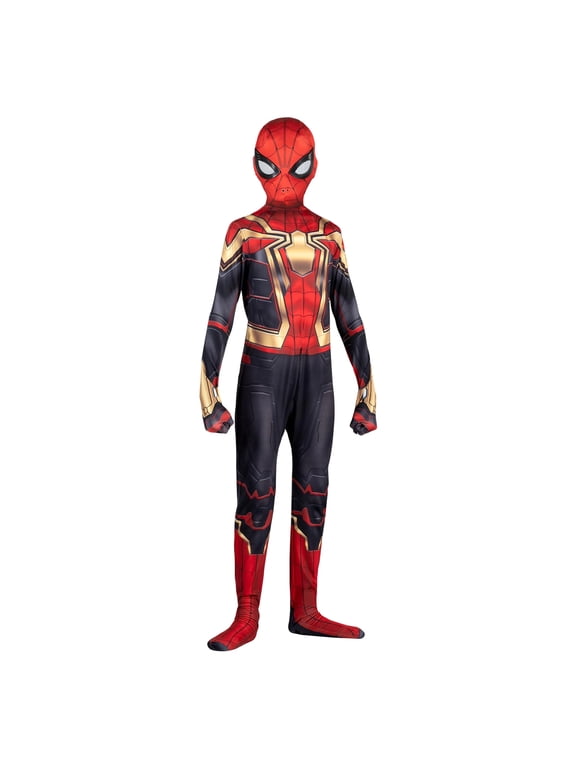 Unisex Spider Web Full Body Jumpsuit, Tight Fit Spandex Cosplay Costume for Halloween Stage Performance