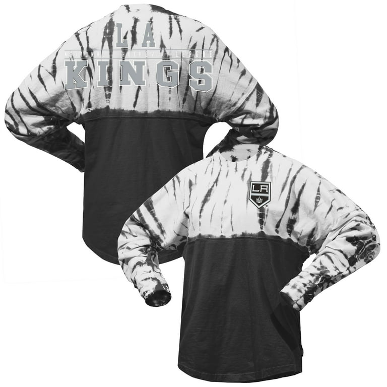 Unisex Spirit Jersey Black Los Angeles Kings Crystal Half Dye Long