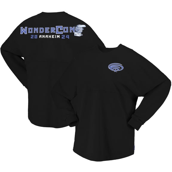Unisex Spirit Jersey Black WonderCon Oversized Long Sleeve T-Shirt