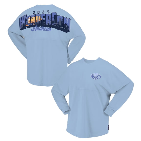Unisex Spirit Jersey Light Blue 2025 WonderCon Oversized Long Sleeve T-Shirt