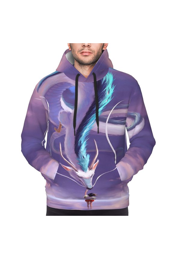 Unisex Spirited Awa Pullover Hoodies 3D Print Novelty Sweatshirts Hoodie with Pocket for Men Women