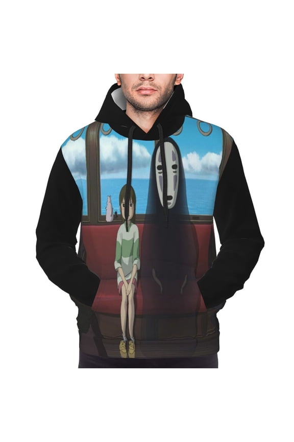 Unisex Spirited Awa Pullover Hoodies 3D Print Novelty Sweatshirts Hoodie with Pocket for Men Women