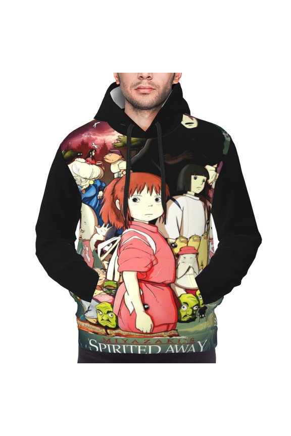 Unisex Spirited Awa Pullover Hoodies 3D Print Novelty Sweatshirts Hoodie with Pocket for Men Women