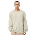 thumbnail image 1 of Unisex Sponge Crewneck Sweatshirt 52/48 Cotton/Polyester Fleece Long Sleeve Winter Sweater (Heather-Dust, L), 1 of 7