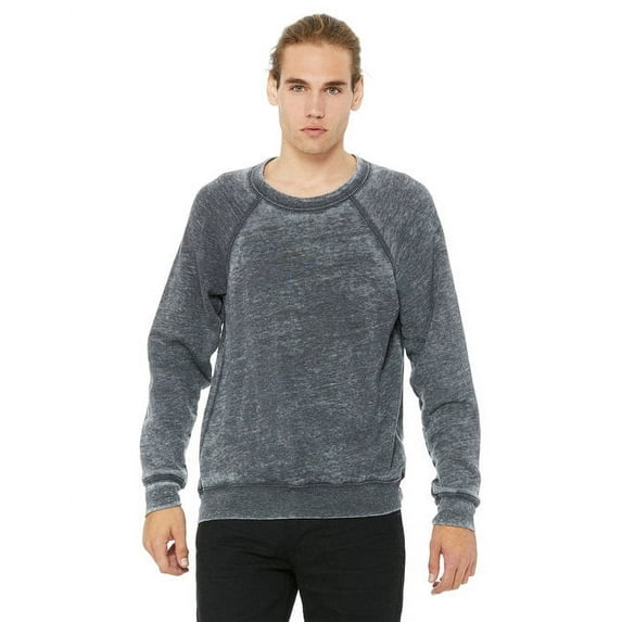 Unisex Sponge Fleece Crewneck Sweatshirt - GREY ACID FLEECE - 2XL