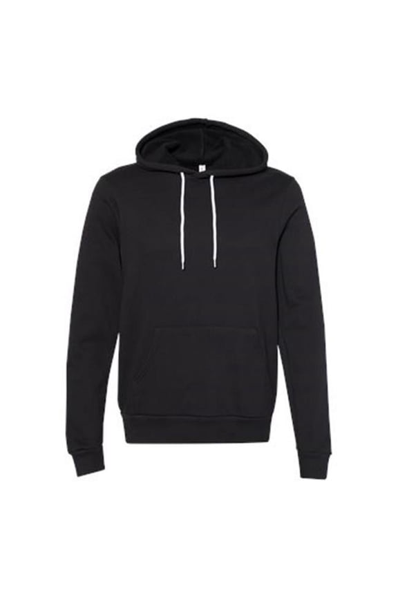 Unisex Sponge Fleece Hoodie, DTG Black - Small