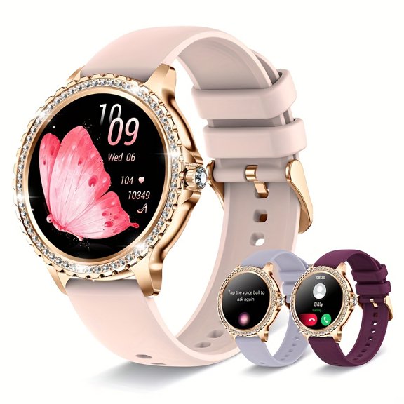 Unisex Sport Smart Watch - 100+ Sport Modes, AI Voice Control, Sleep Monitor/Music Control/Remote Camera, iPhone/Android Compatible, Ideal Gift for Friends