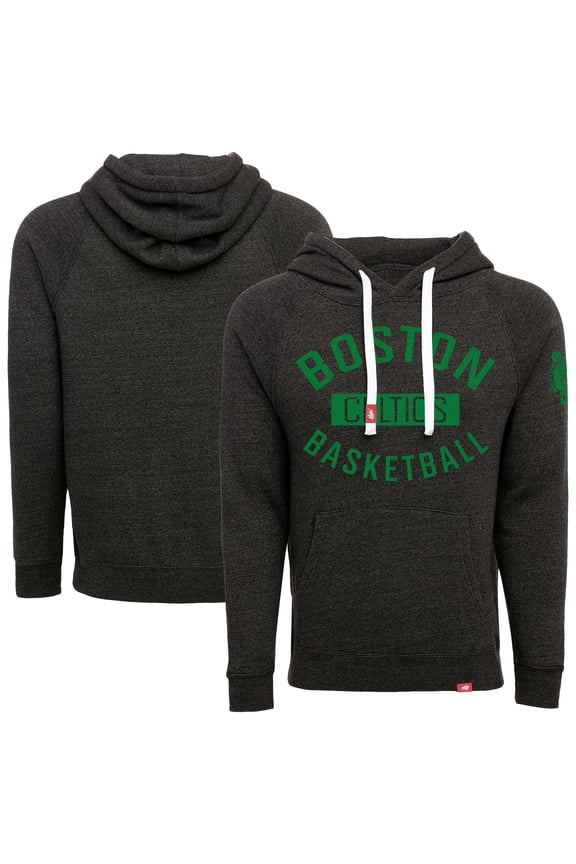 Unisex Sportiqe Black Boston Celtics Olsen Tri-Blend Pullover Hoodie