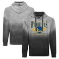 thumbnail image 1 of Unisex Sportiqe Black Golden State Warriors Blake Sun-Fade Pullover Hoodie, 1 of 3