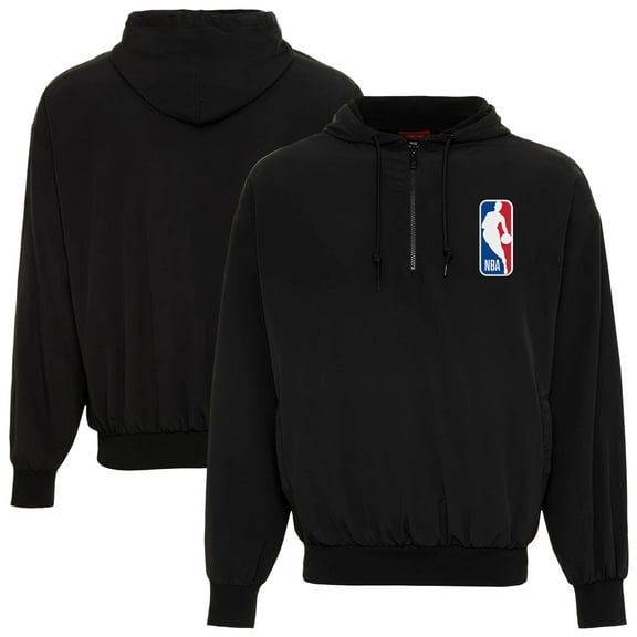 Unisex Sportiqe Black NBA Winfield Quarter-Zip Fleece Hoodie