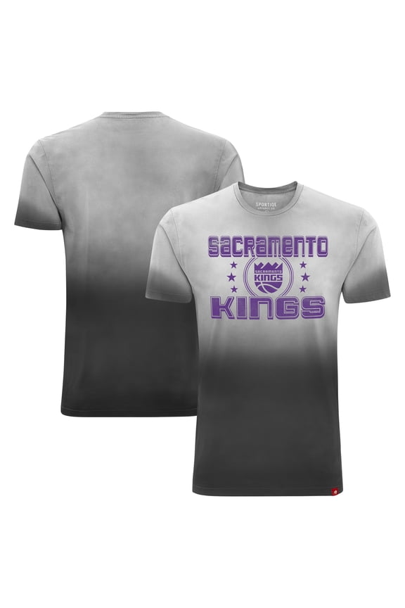 Unisex Sportiqe Black Sacramento Kings Bingham Sun-Fade T-Shirt