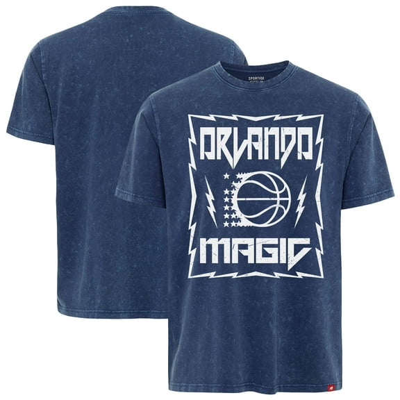 Unisex Sportiqe Blue Orlando Magic Rock & Roll Collection Angus Premium Mineral Wash T-Shirt