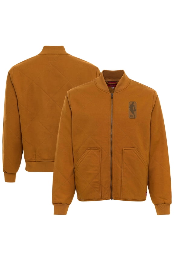 Unisex Sportiqe Brown NBA Genuine Issue Collection Weston Canvas Jacket