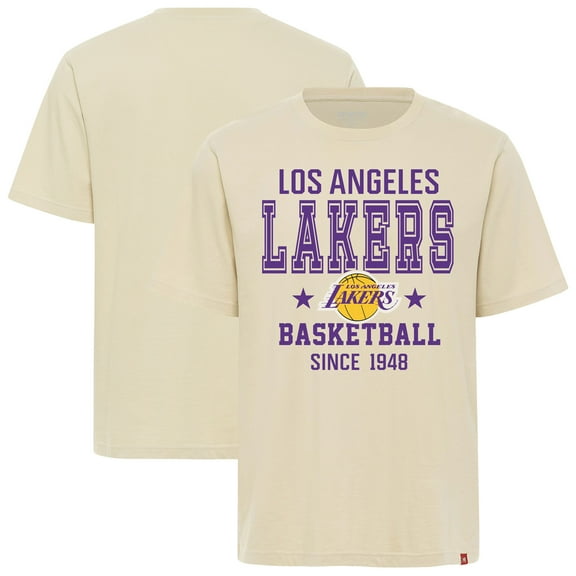 Unisex Sportiqe  Cream Los Angeles Lakers  Duke Premium T-Shirt
