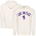 thumbnail image 1 of Unisex Sportiqe  Cream Los Angeles Lakers  Olsen Tri-Blend Pullover Hoodie, 1 of 3