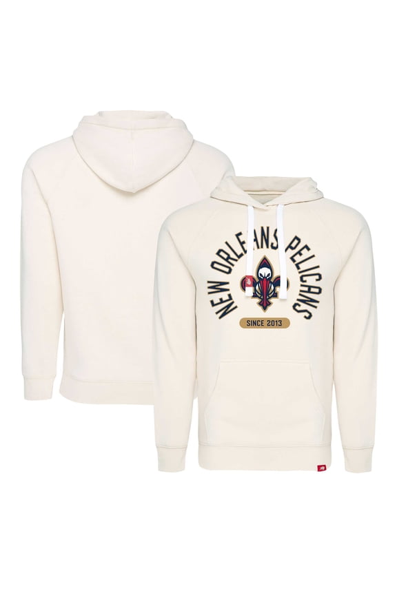 Unisex Sportiqe Cream New Orleans Pelicans Olsen Raglan Tri-Blend Pullover Hoodie