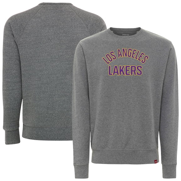 Unisex Sportiqe Gray Los Angeles Lakers Genuine Issue Collection Biltmore Sweatshirt