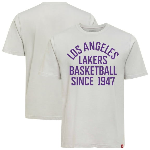 Unisex Sportiqe Gray Los Angeles Lakers Genuine Issue Collection Duke T-Shirt