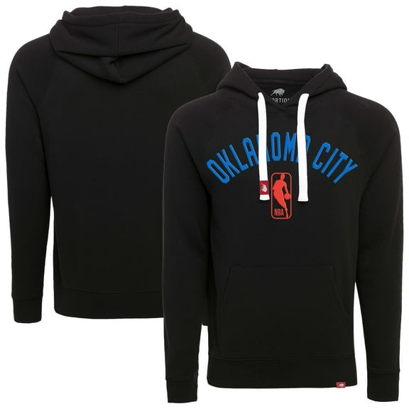 Unisex Sportiqe  Heather Black Oklahoma City Thunder  Olsen Tri-Blend Pullover Hoodie
