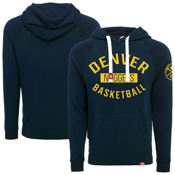 Unisex Sportiqe  Navy Denver Nuggets  Olsen Tri-Blend Pullover Hoodie