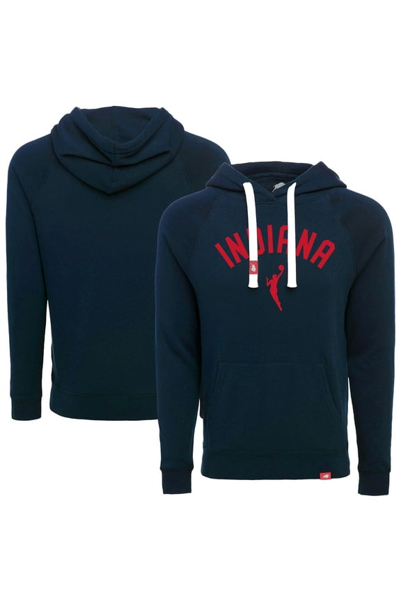 Unisex Sportiqe  Navy Indiana Fever  Olsen Tri-Blend Pullover Hoodie