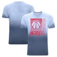 thumbnail image 1 of Unisex Sportiqe Navy Washington Wizards Bingham Sun-Fade T-Shirt, 1 of 3